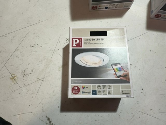 Ca. 12x inbouwspot, paulmann, smarthome coin, mat wit, led 24 watt - afbeelding 2 van  2