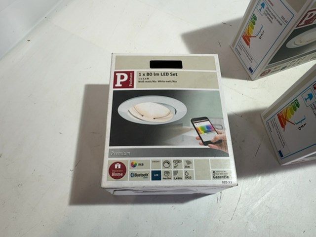 Ca. 12x inbouwspot, paulmann, smarthome coin, wit, led 24 watt - afbeelding 2 van  2