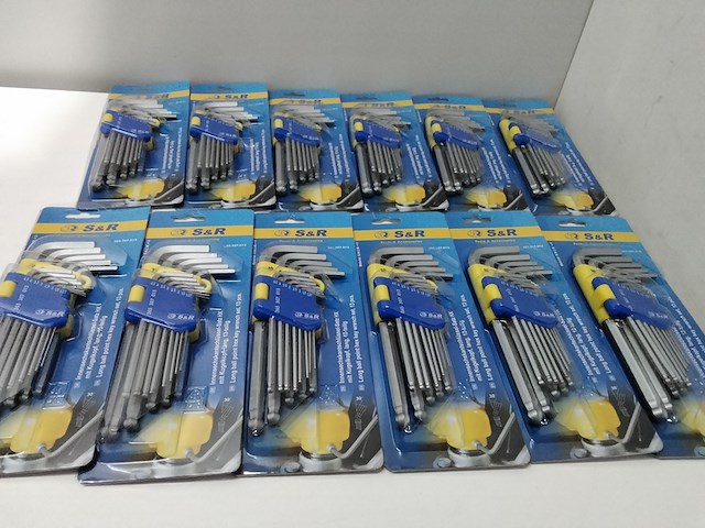 Ca. 12x inbusset van s+r, kwaliteits gereedschap s+r - afbeelding 1 van  3