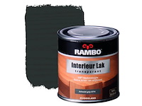Ca. 12x interieur lak zijdeglans rambo, antraciet grijs, transparant 250 ml - afbeelding 1 van  2