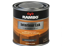 Ca. 12x interieur lak zijdeglans rambo, antraciet grijs, transparant 250 ml - afbeelding 2 van  2