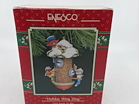 Ca. 12x kerstboom hanger, enesco, holiday wing ding - feed the bird - afbeelding 1 van  4