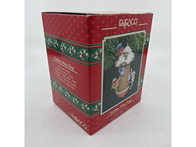 Ca. 12x kerstboom hanger, enesco, holiday wing ding - feed the bird - afbeelding 2 van  4
