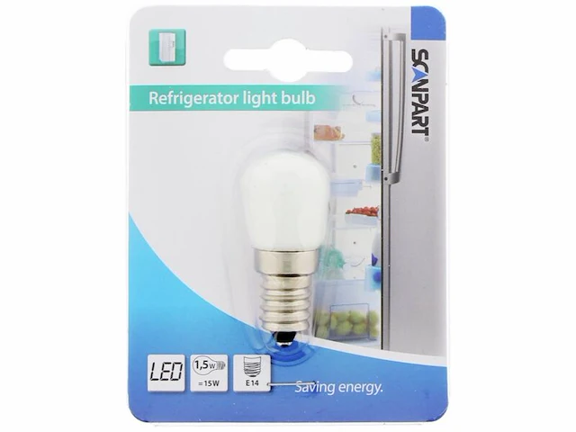 Ca. 12x koelkastlamp led e14 15w - 100 lumen, scanpart, t25 - afbeelding 1 van  2