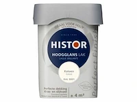 Ca. 12x lak hoogglans, histor, perfect finish, katoen (9001), 0,25 liter