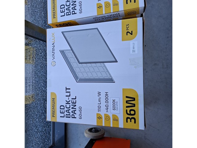 Ca. 12x led paneel 60x60 back-lit premium 36w 6000k, varnalux - afbeelding 3 van  3