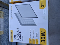 Ca. 12x led paneel 60x60 back-lit premium 36w 6000k, varnalux - afbeelding 3 van  3