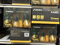 Ca. 12x led string kabel 10m, 15x led lamp zering - afbeelding 3 van  5