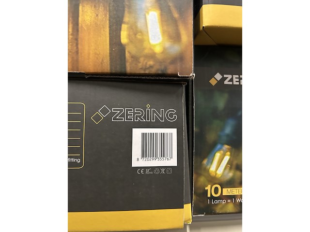 Ca. 12x led string kabel 10m, 15x led lamp zering - afbeelding 4 van  5