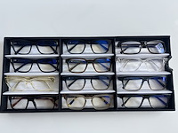Ca. 12x optische monturen, tom davies, in luxe opbergdoos/displaytray