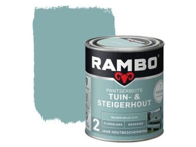 Ca. 12x pantserbeits tuin & steigerhout rambo, wilgengrijs (1143), 750 ml - afbeelding 1 van  2