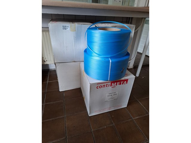 Ca 12x rol ruban pp band, blauw - afbeelding 1 van  3