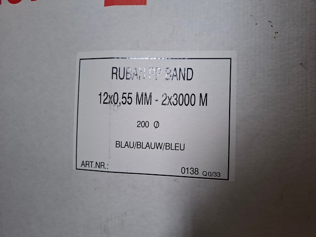 Ca 12x rol ruban pp band, blauw - afbeelding 3 van  3
