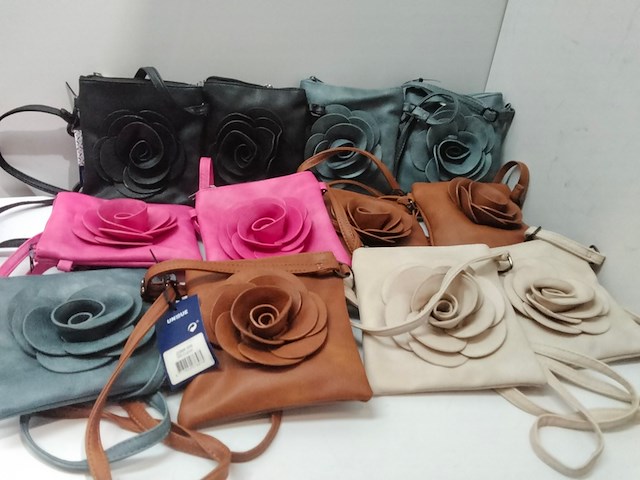 Ca. 12x schoudertasjes, diverse kleuren - afbeelding 1 van  4