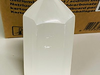 Ca. 12x seleniet obelisk 10cm (6-zijdig) - afbeelding 2 van  4