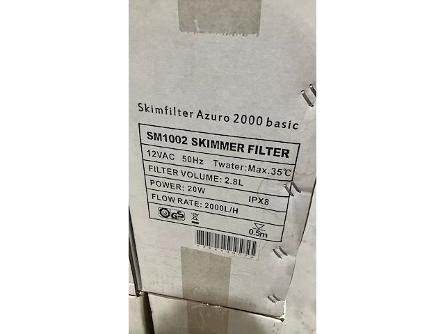 Ca. 12x skimmer filters, azuro, 2000basic - afbeelding 3 van  4