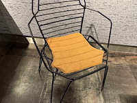Ca. 12x terrasstoel, satelliet, ylfi ac, zwart - afbeelding 2 van  5