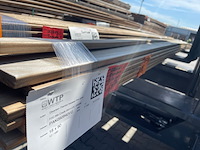Ca. 12x thermo radiata pina planken geschaafd, 18x90mm, lengte 480cm - afbeelding 2 van  3