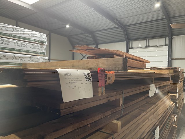 Ca. 12x thermo vuren channelsiding, 20x184mm, lengte 6/300cm, 6/360cm - afbeelding 2 van  3