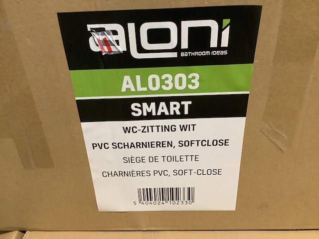 Ca. 12x toiletbrillen aloni, al0303 smart, wit - afbeelding 3 van  3