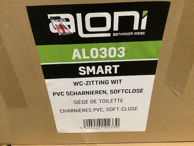 Ca. 12x toiletbrillen aloni, al0303 smart, wit - afbeelding 3 van  3