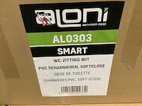 Ca. 12x toiletbrillen aloni, al0303 smart, wit - afbeelding 3 van  3