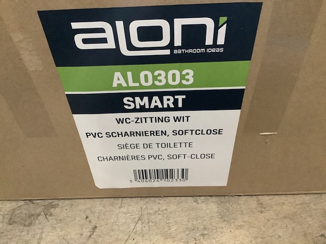 Ca. 12x toiletbrillen aloni, al0303 smart, wit - afbeelding 3 van  3