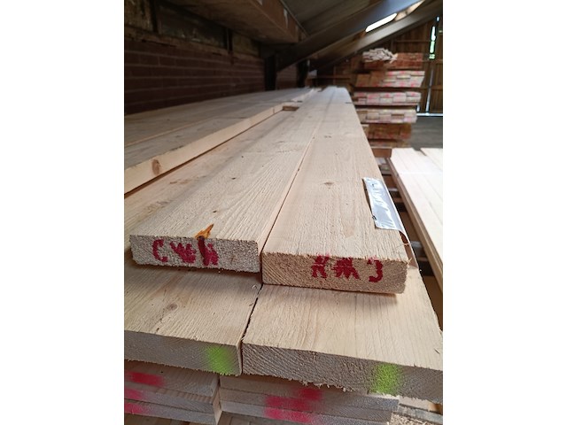 Ca. 12x vuren planken - afbeelding 2 van  4
