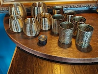 Ca. 12x waxinelicht houders