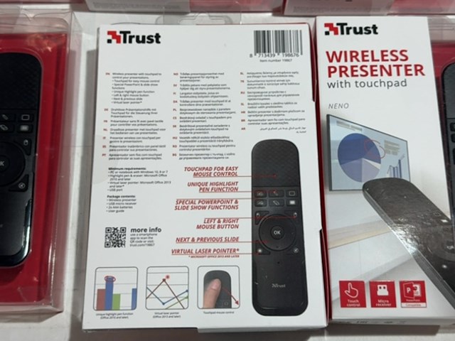 Ca. 12x wireless touch pad presenter, trust, neno - afbeelding 3 van  3