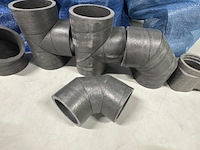 Ca. 12x zak onderdelen geïsoleerd leidingsysteem, airfoam, zwart - afbeelding 3 van  3