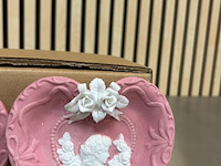 Ca. 130x stenen hartschoteltje, roze - afbeelding 2 van  5
