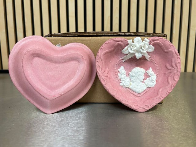 Ca. 130x stenen hartschoteltje, roze - afbeelding 4 van  5