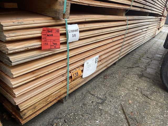 Ca. 132x douglas wisselsponning, 18x190mm, lengte 400cm - afbeelding 2 van  3