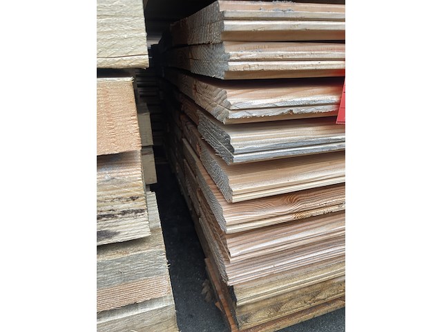 Ca. 132x douglas wisselsponning, 18x190mm, lengte 400cm - afbeelding 3 van  3