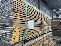 Ca. 132x guyana ipé planken geschaafd, 21x90mm, lengte 215cm - afbeelding 4 van  4