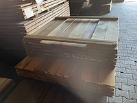 Ca. 132x guyana ipé planken geschaafd country grade, 18x140mm, lengte 78/100cm, 54/150cm - afbeelding 1 van  3