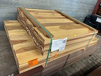 Ca. 132x guyana ipé planken geschaafd country grade, 18x140mm, lengte 78/100cm, 54/150cm - afbeelding 2 van  3