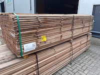 Ca. 132x guyana teak beschoeiingsplanken, 20x150mm, lengte 300cm - afbeelding 4 van  4