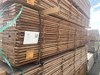 Ca. 132x guyana teak beschoeiingsplanken , 20x150mm, lengte 350cm - afbeelding 4 van  4