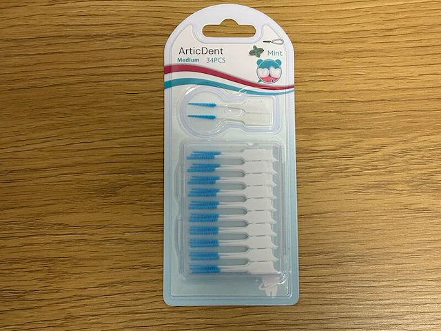 Ca. 132x tandenstokers - medium - 42 pack arctic dent, mint - afbeelding 1 van  4
