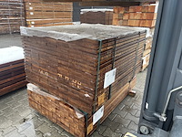 Ca. 133x guyana ipé planken geschaafd, 25x145mm, lengte 125cm - afbeelding 2 van  3