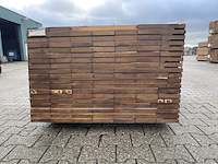 Ca. 133x guyana ipé planken geschaafd, 25x145mm, lengte 155cm - afbeelding 3 van  4