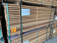 Ca. 133x guyana teak planken geschaafd, 25x145mm, lengte 175cm - afbeelding 4 van  4