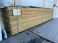 Ca. 133x vuren channelsiding geïmpregneerd, 18x145mm, lengte 300cm - afbeelding 4 van  4