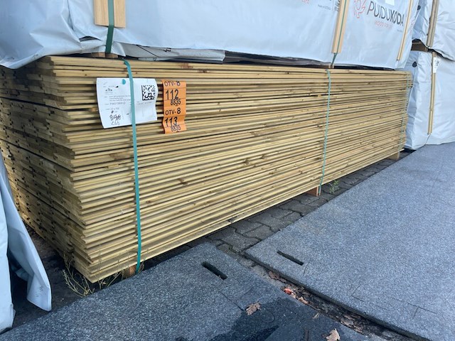 Ca. 133x vuren channelsiding geïmpregneerd, 18x145mm, lengte 300cm - afbeelding 4 van  4