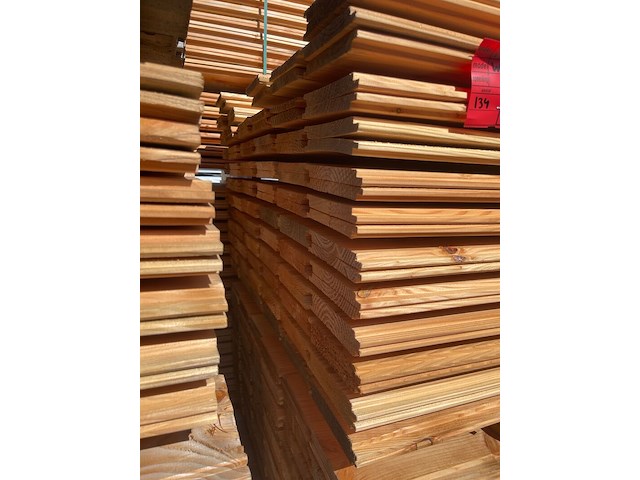 Ca. 134x douglas wisselsponning/halfhoutsrabat, 18x190mm, lengte 300cm - afbeelding 3 van  3