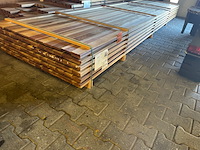 Ca. 134x guyana ipé planken geschaafd country grade, 18x90mm, lengte 450cm - afbeelding 2 van  3