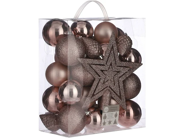 Ca. 134x kerstballen set, house of seasons, diverse kleuren - afbeelding 1 van  2