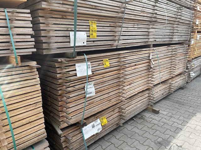 Ca. 135x douglas planken fijnbezaagd, 22x200mm, lengte 400cm - afbeelding 4 van  4